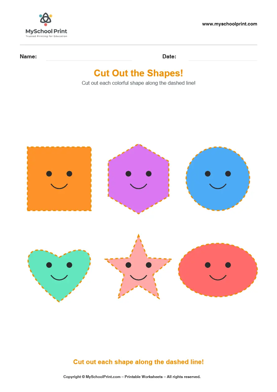 Scissor activity worksheet 66 for kids