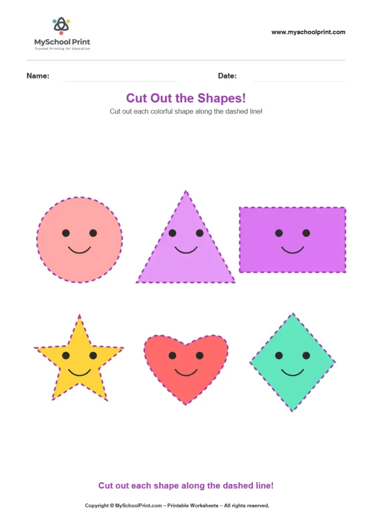 Scissor activity worksheet 67 for kids