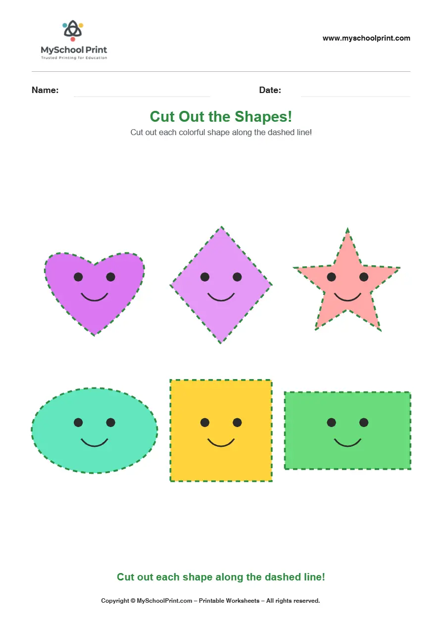 Scissor activity worksheet 71 for kids