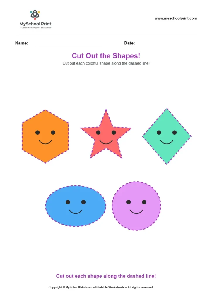 Scissor activity worksheet 74 for kids