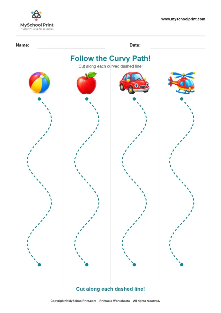 Scissor activity worksheet 76 for kids
