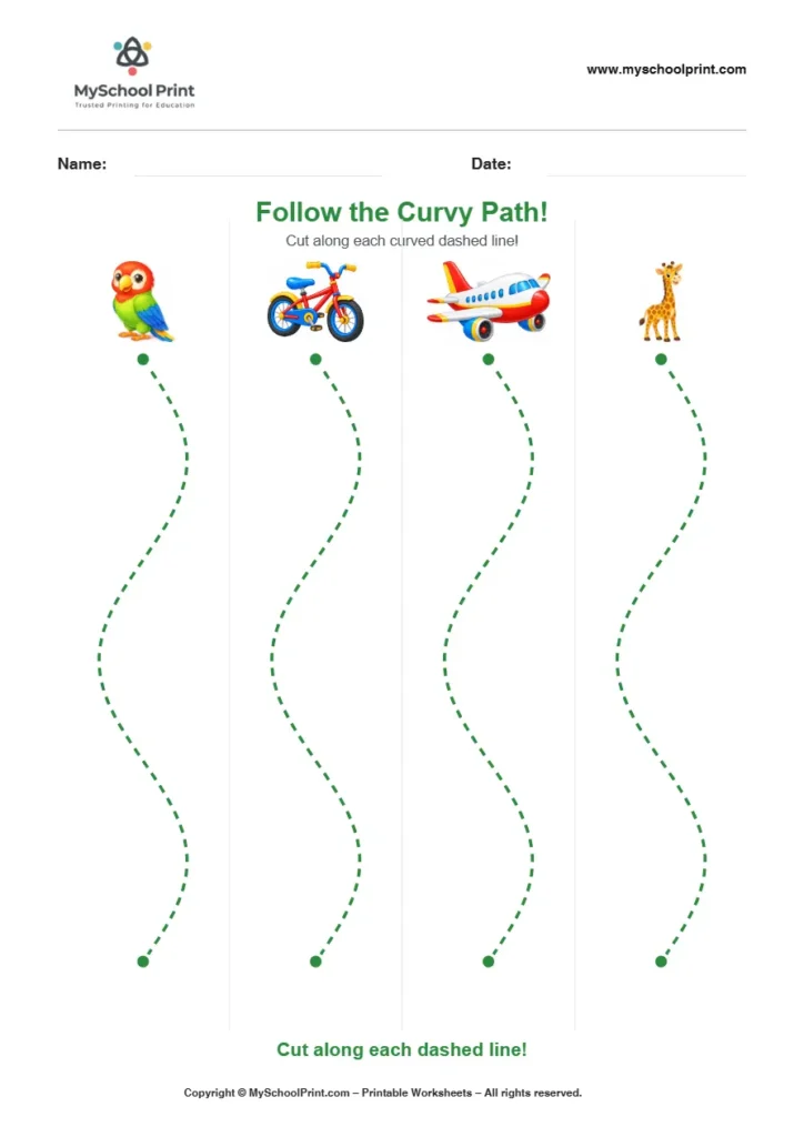 Scissor activity worksheet 78 for kids