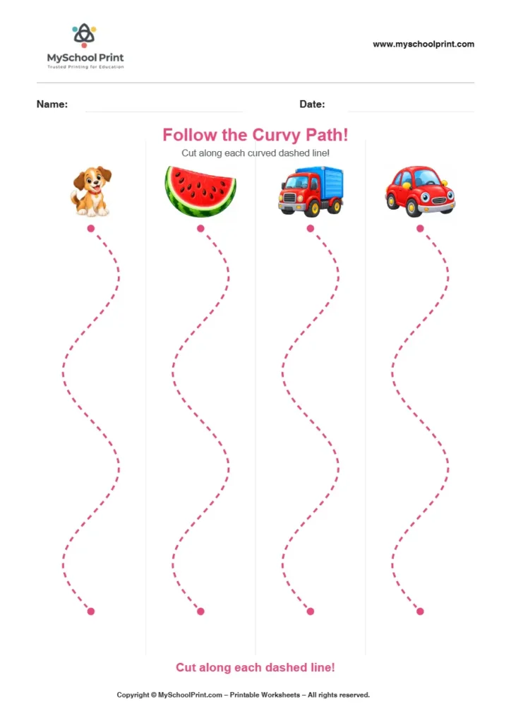 Scissor activity worksheet 79 for kids
